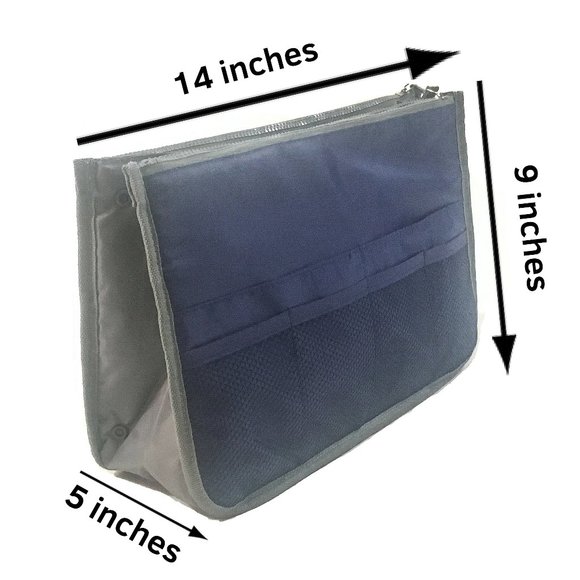 Navy Blue Tote Organizer - Picture 2 of 8